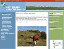 Tablet Screenshot of naturpark-habichtswald.de